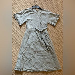 Polagram Small Sage Knee-Length Short-sleeve Dress